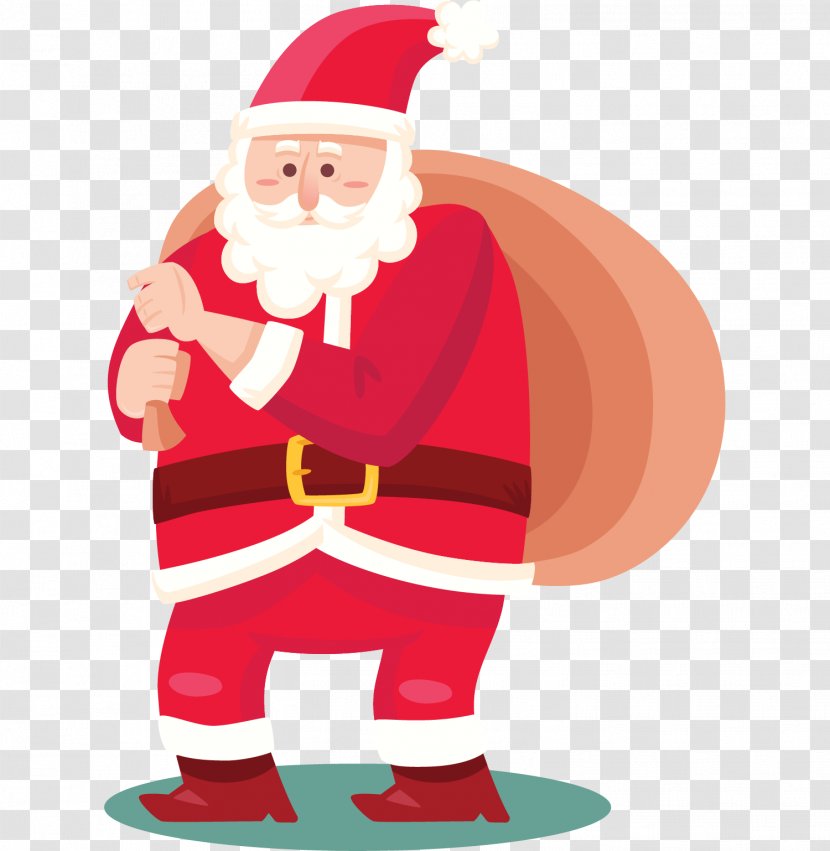 Santa Claus Free!!! Christmas Day Illustration - Bag - Belt Transparent PNG