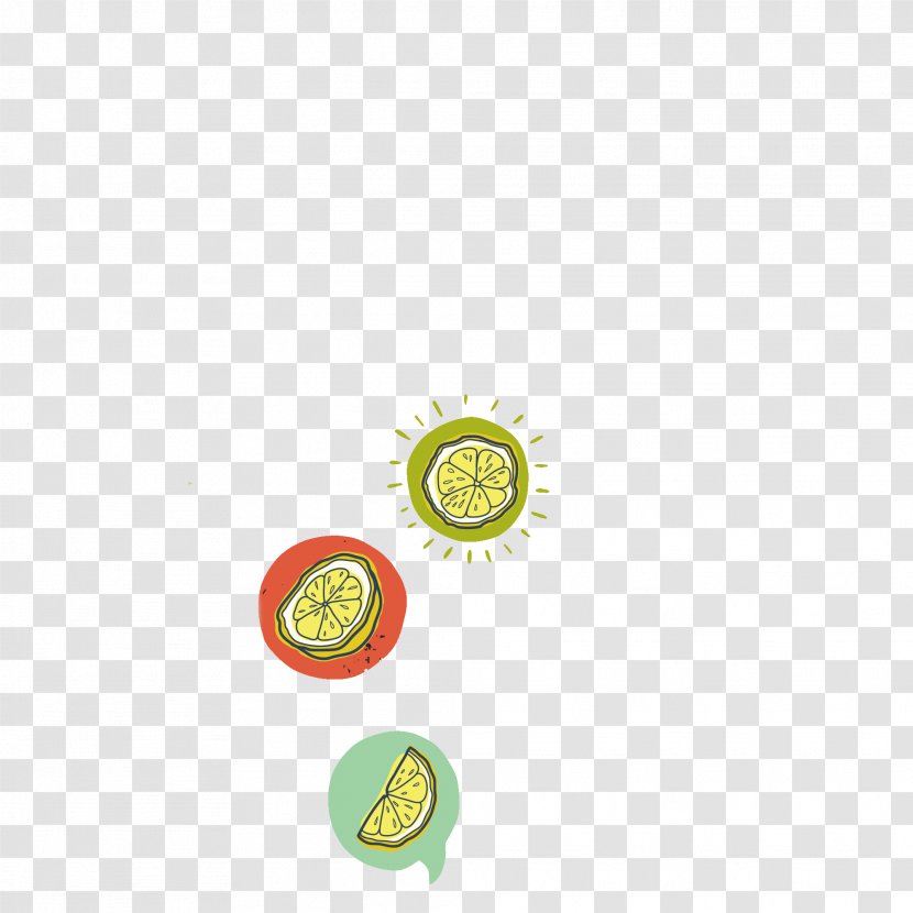 Lemon - Yellow - Lovely Hand-painted Transparent PNG