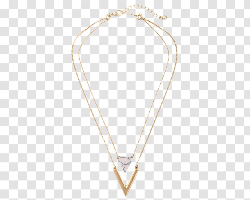 Necklace Charms & Pendants Body Jewellery Chain - Triangle Diamond Transparent PNG