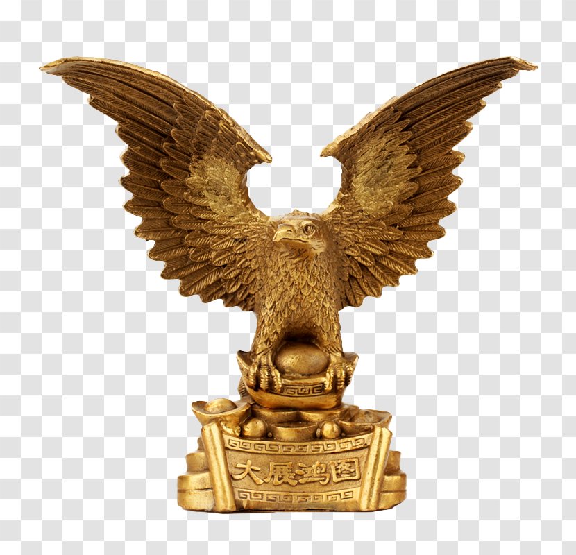 Copper Statue Bronze Brass - Wood Carving - Eagle Wings Grand Plans Transparent PNG