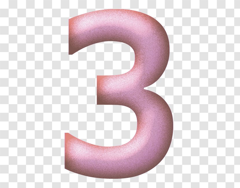 Numerical Digit Number Pink Symbol Color - Alphabet Transparent PNG