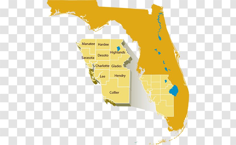 Broward County Royalty-free - Area - Florida Map Transparent PNG