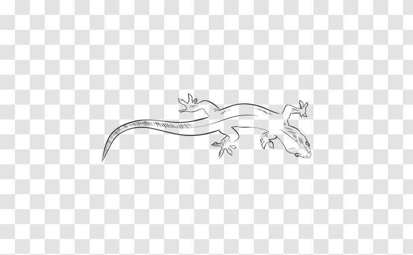Lizard Common Iguanas Vexel - Line Art Transparent PNG
