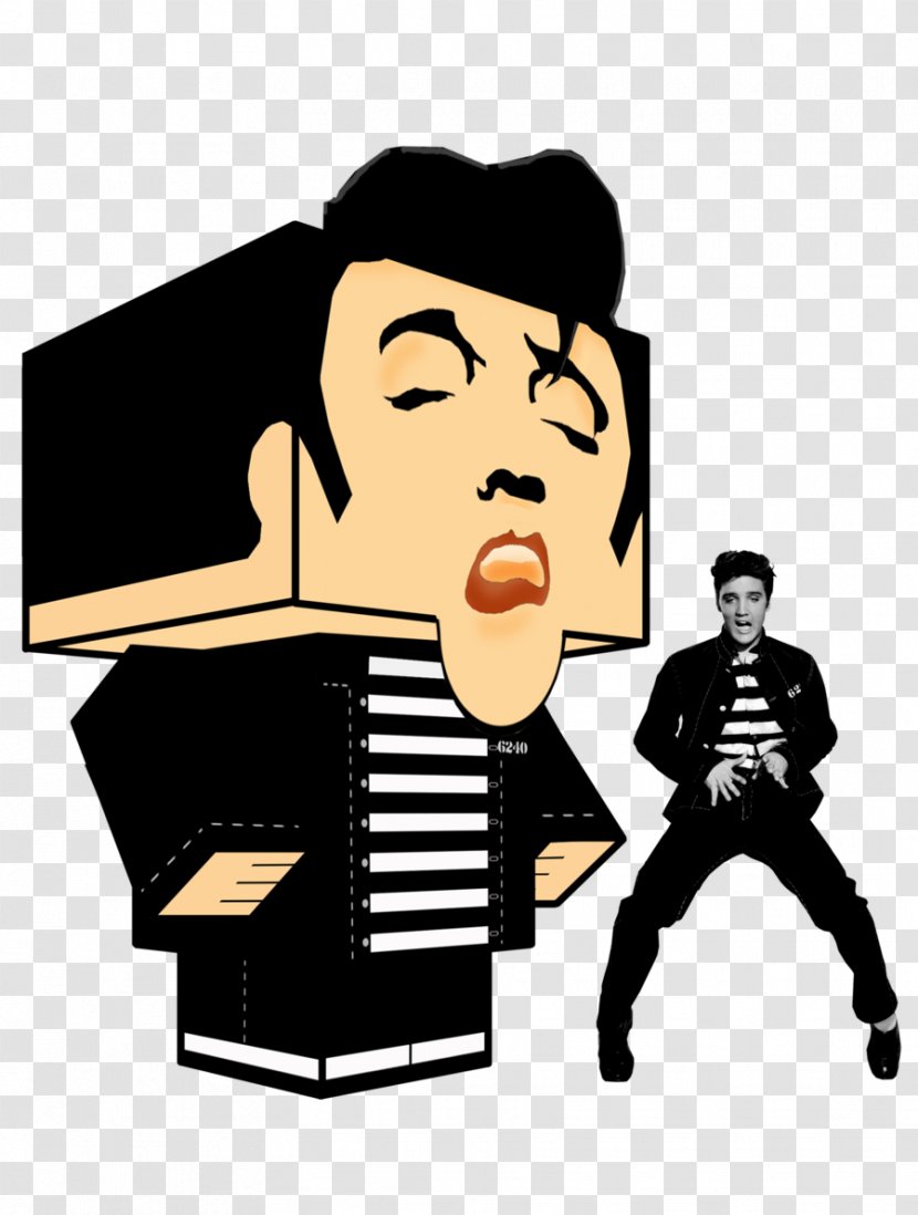 Paper Toys Model Rock And Roll - Cartoon - ELVIS Transparent PNG