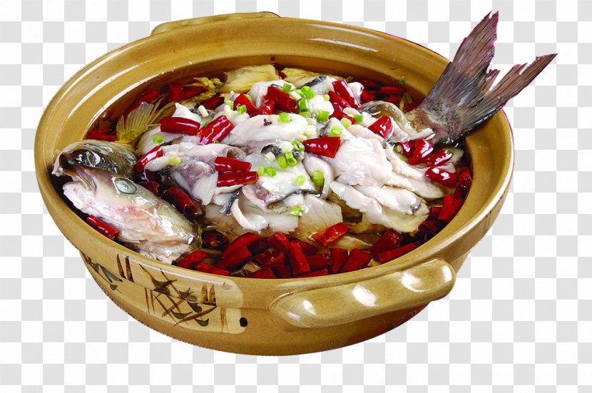 Chongqing Chinese Cuisine Shuizhu Hot Pot Sichuan - Asian Food - Huang Panzi Boiled Fish Transparent PNG
