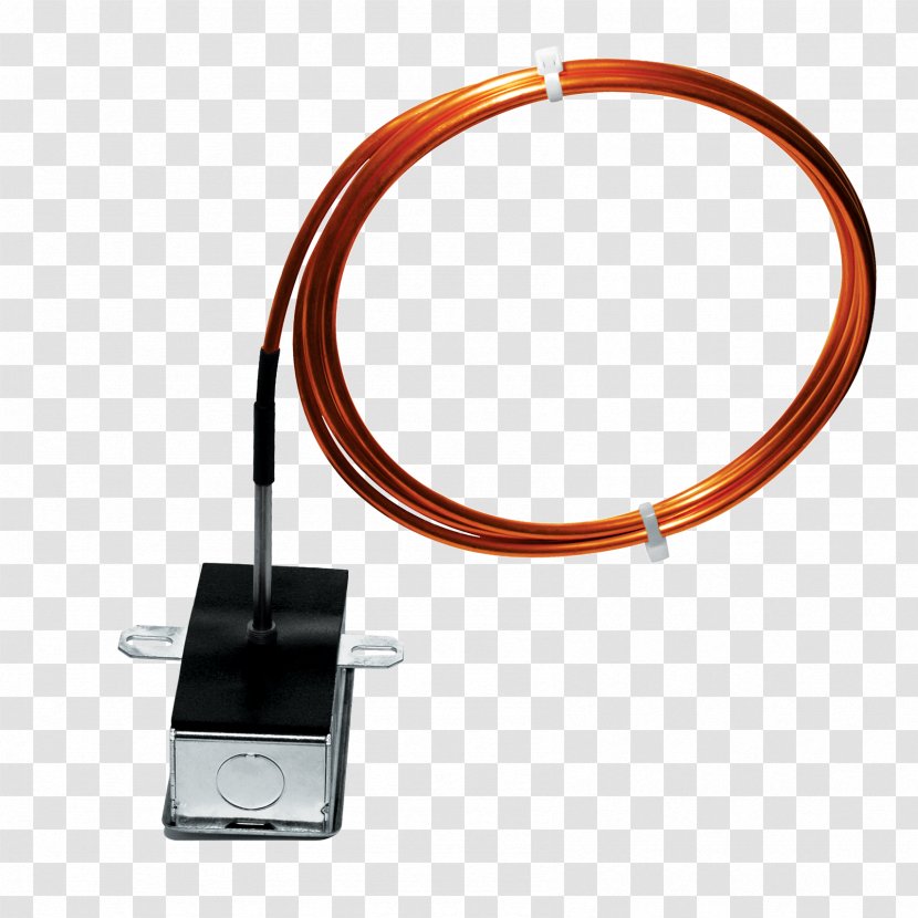 Resistance Thermometer Sensor Thermistor Temperature Coefficient - Electronic Component - Copper Wire Transparent PNG