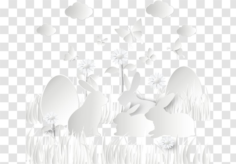 White Desktop Wallpaper Black - Computer - Vector Rabbit Baiyun Transparent PNG