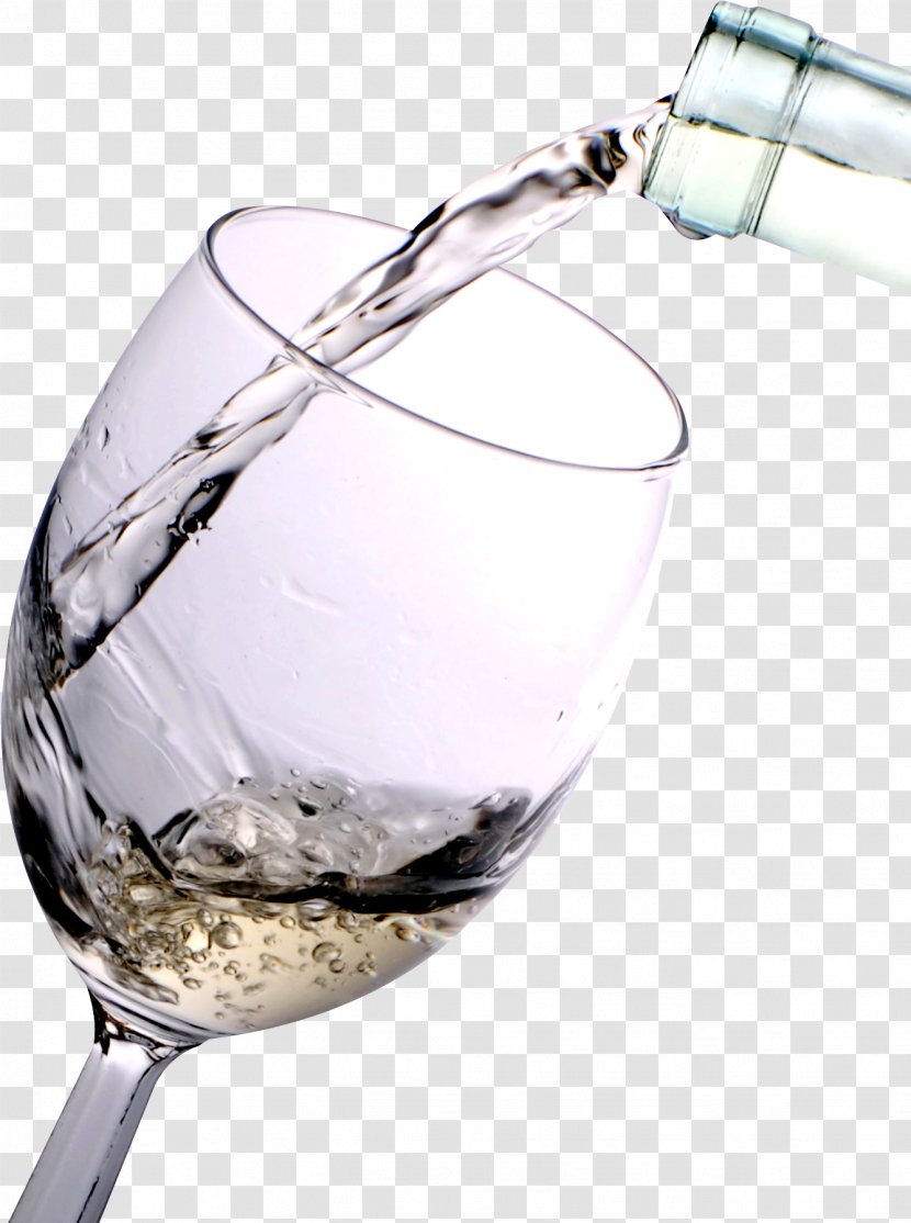 White Wine Clip Art Red - Dessert - Glass Of Water Pour Transparent PNG