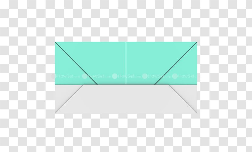 Line Angle Turquoise - Teal - Origami Letters Transparent PNG