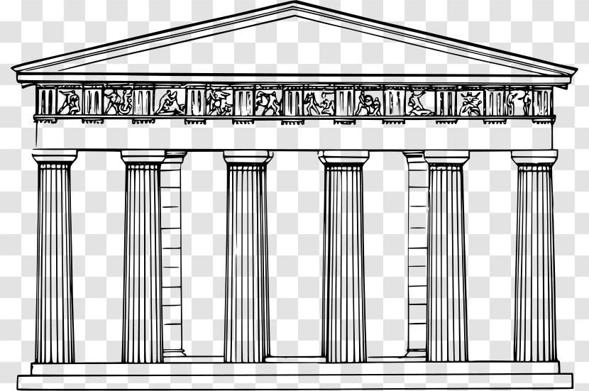 Temple Of Hephaestus Ancient Greece Greek Architecture Transparent PNG
