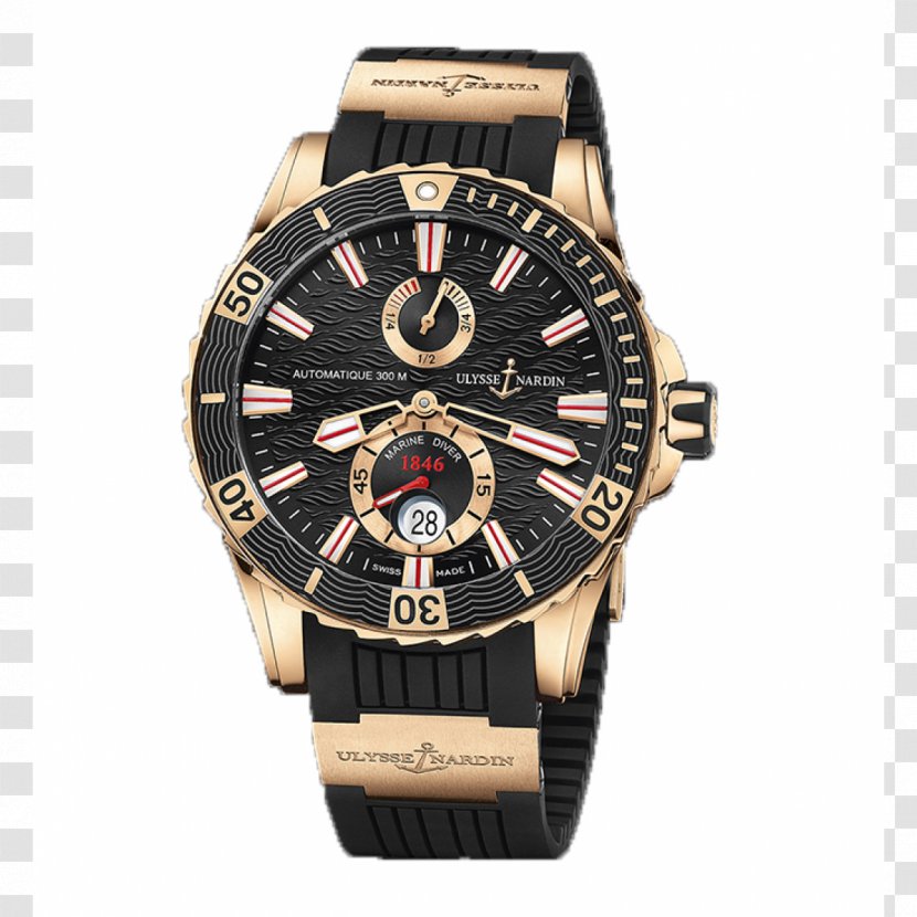 Ulysse Nardin Chronometer Watch Automatic Diving - Strap Transparent PNG