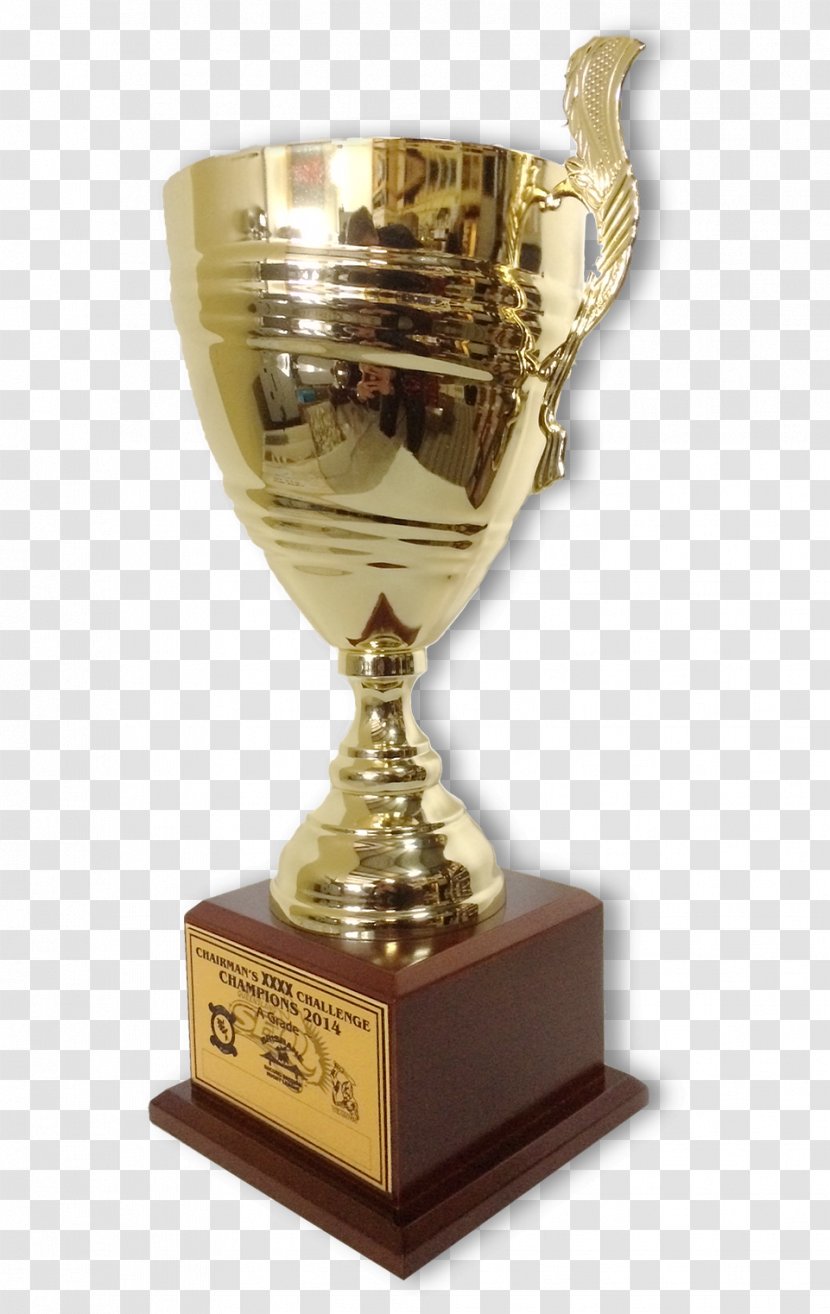 01504 Trophy Tableware - Brass - Champion Transparent PNG