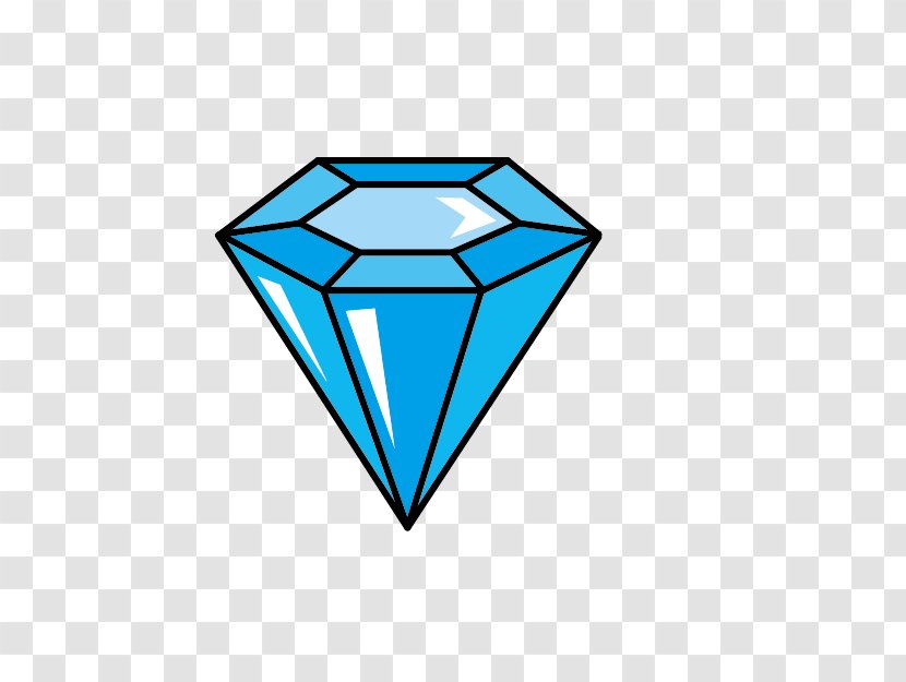 Diamond Cut Drawing - Computer Software - Cartoon Blue Transparent PNG