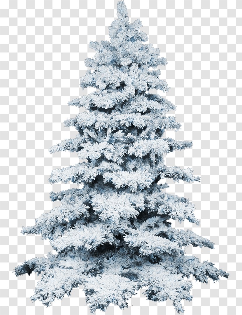 Artificial Christmas Tree Flocking Snow - Conifer - Icicles Transparent PNG