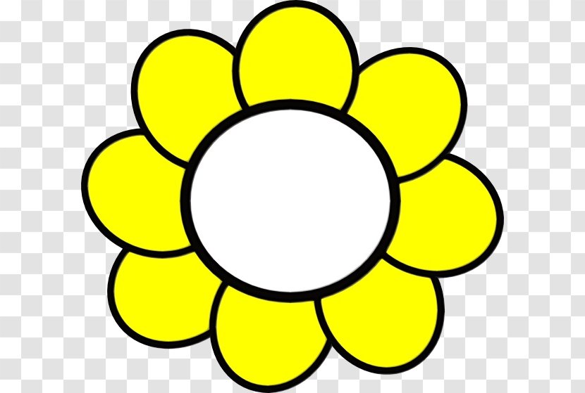 Yellow Clip Art Circle Petal Smile Transparent PNG