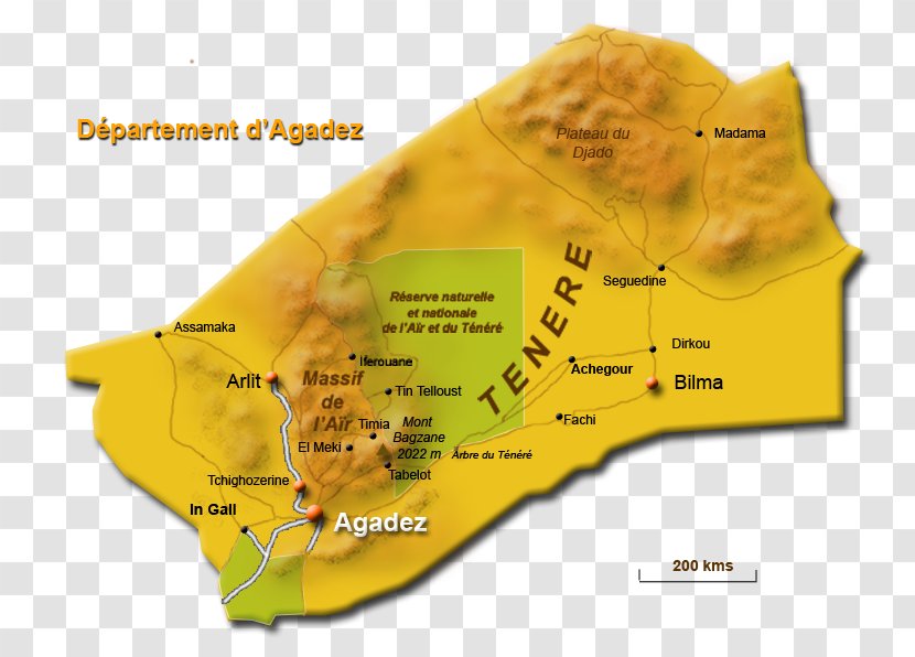 Agadez Aïr Mountains Zinder Region Niger River Map - Diagram Transparent PNG