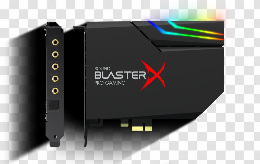 Sound Cards & Audio Adapters Creative Technology BlasterX AE-5 Labs PCI Express - Headphones Transparent PNG