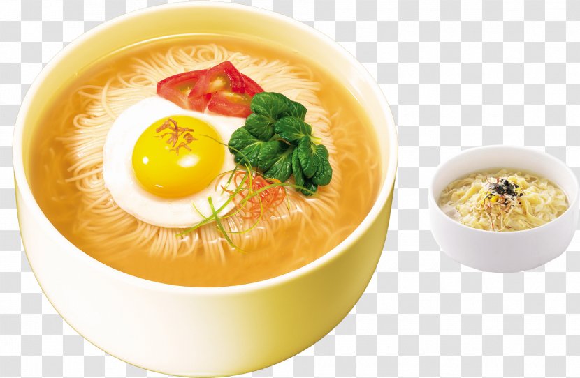 Lor Mee Instant Noodle Fried Egg Breakfast - Garnish - Noodles Transparent PNG