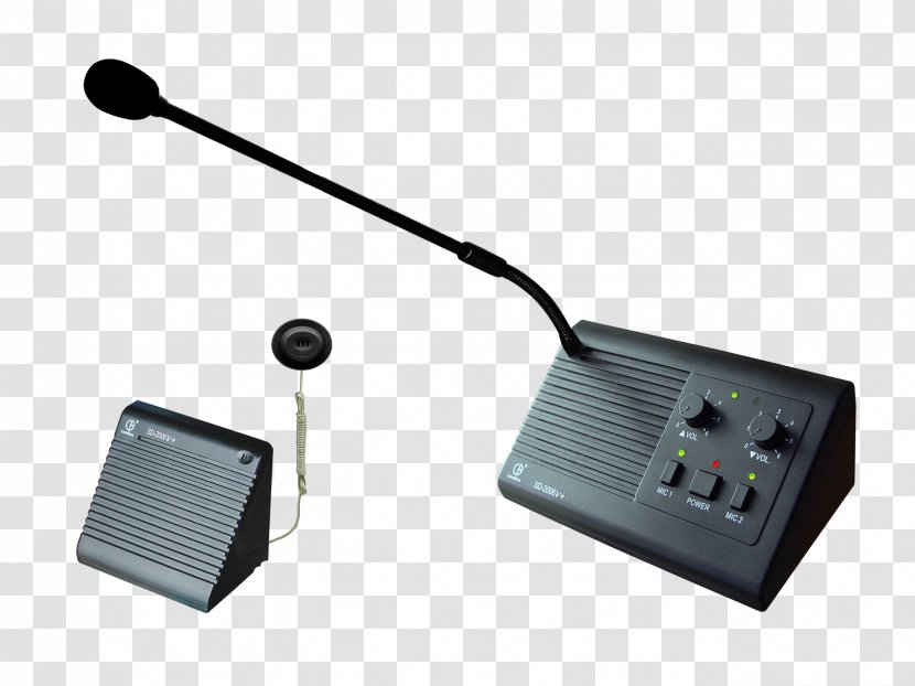 Microphone Intercom Duplex Walkie-talkie Information - Electronic Device Transparent PNG
