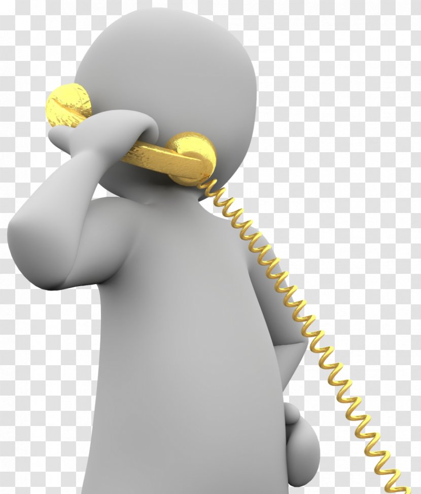 Telephone Call Prank Centre Image - Yellow - Center Man Transparent PNG
