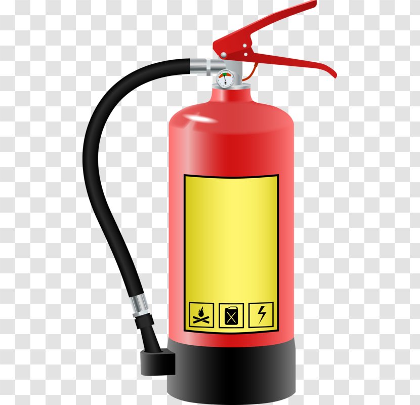 Fire Extinguisher Firefighter Illustration - Shutterstock - Hand-painted Transparent PNG