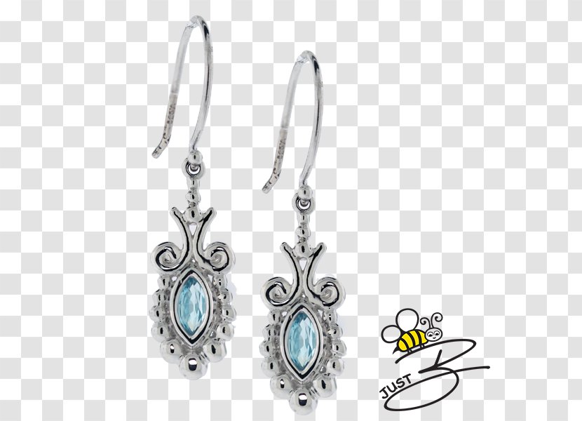 Turquoise Earring Silver Body Jewellery Transparent PNG