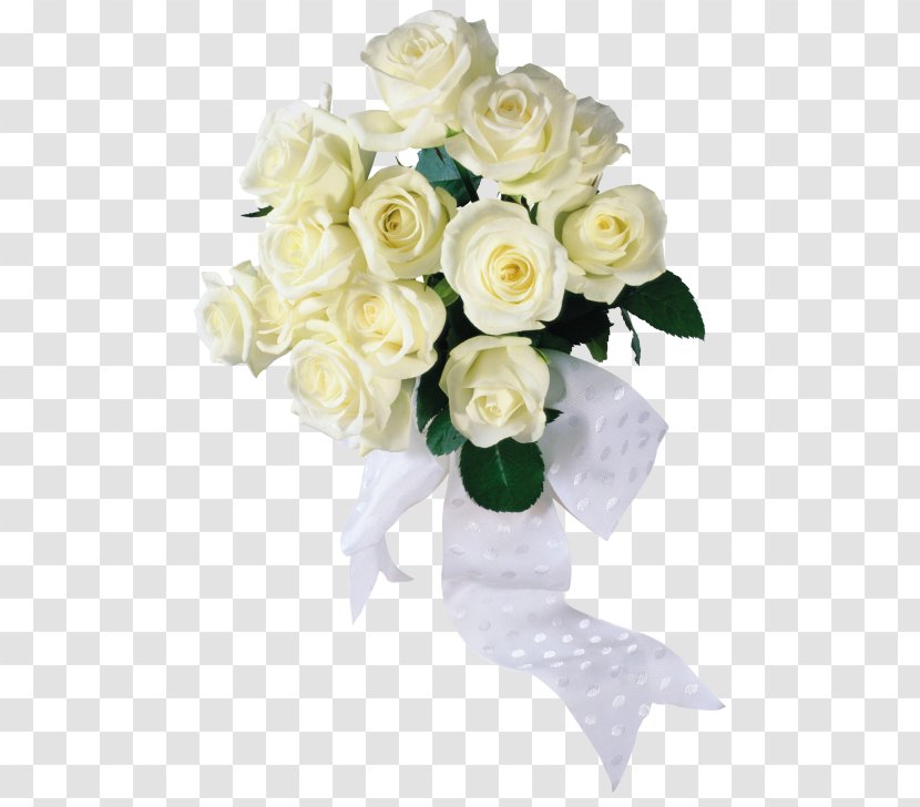 Flower Bouquet Rose Wedding - White Roses Transparent PNG