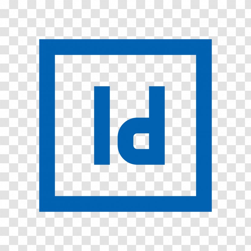 Adobe InDesign - Number - Electric Blue Transparent PNG