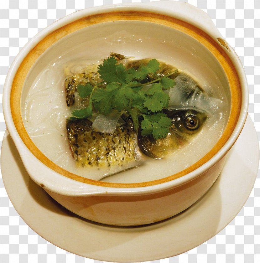 Chinese Cuisine Clay Pot Cooking Silver Carp - Photography - Head Casserole Vermicelli Transparent PNG