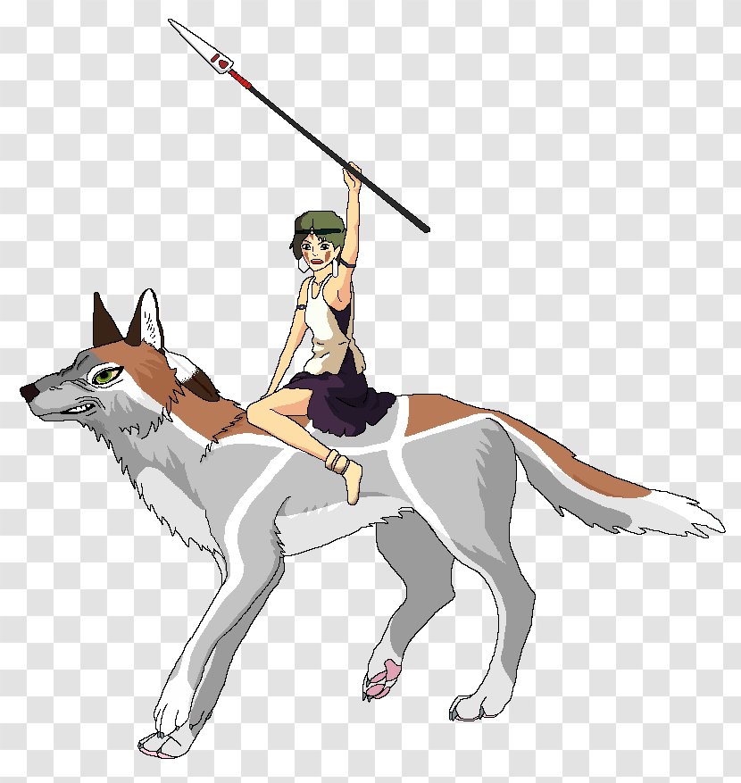 Canidae Horse Dog Clip Art - Princess Mononoke Transparent PNG