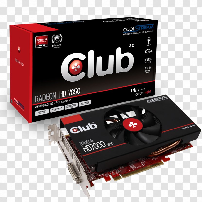 Graphics Cards & Video Adapters Radeon Club 3D Processing Unit Sapphire Technology - Io Card Transparent PNG
