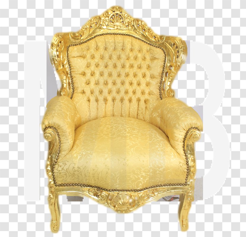 Chair Baroque Fauteuil Throne Chaise Longue - Couch Transparent PNG