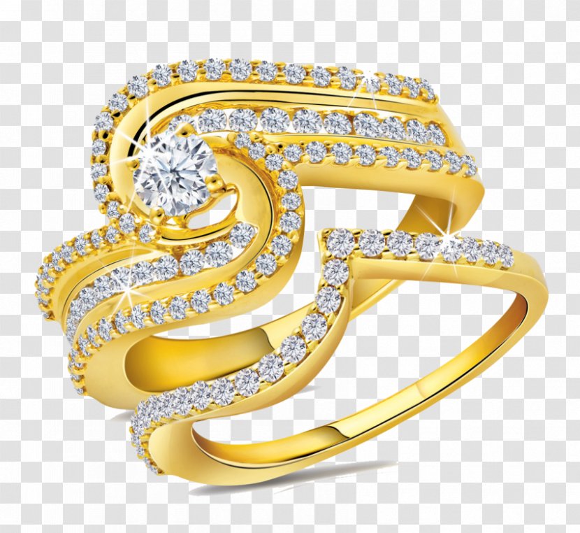 Wedding Ring Engagement Jewellery Gold - Gemstone Transparent PNG