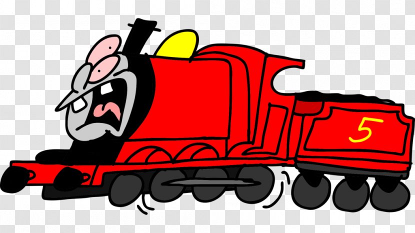 James The Red Engine Thomas Train Steam Locomotive - Drawing Transparent PNG