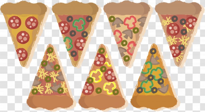 Pizza Box Ice Cream Cone Slice (Free) - Royal Icing - Food Transparent PNG