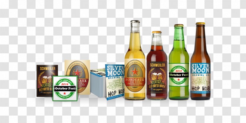 Liqueur Beer Bottle Label - Alcoholic Beverage Transparent PNG