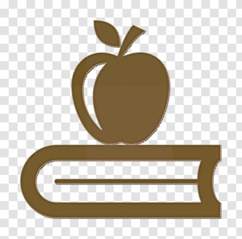 Education Icon Class Icon Book With Apple Icon Transparent PNG