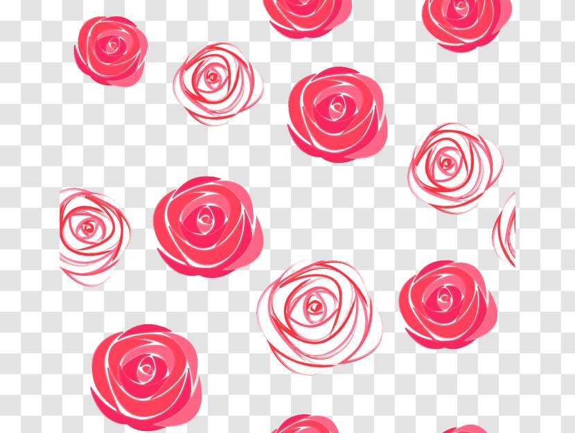Rose Pattern - Shading - Watercolor Roses Seamless Background Vector Material Transparent PNG
