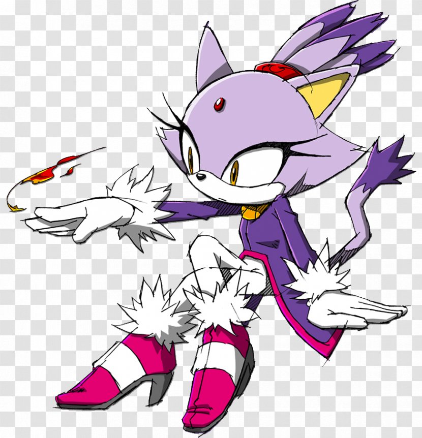 Blaze The Cat Sonic Hedgehog Rush Adventure - Frame Transparent PNG