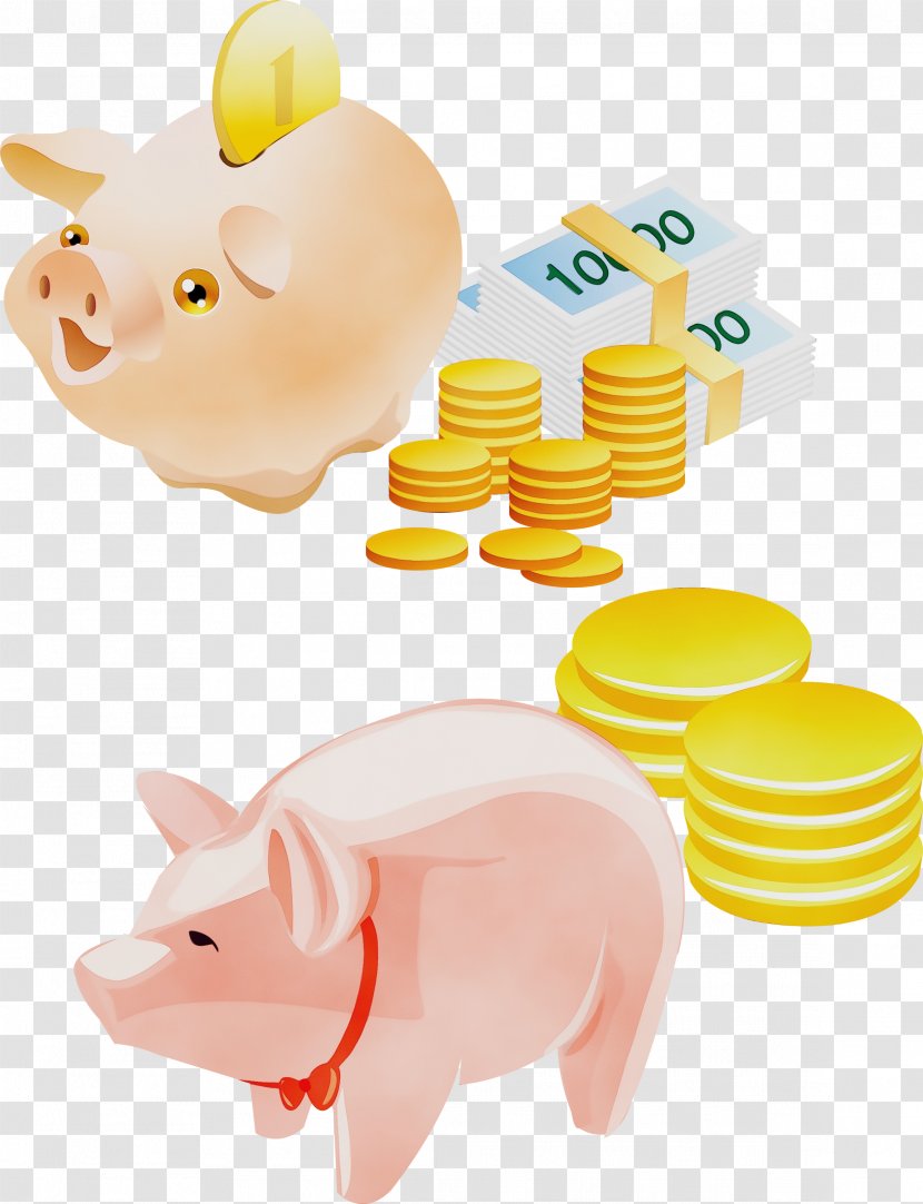 Piggy Bank - Paint - Money Suidae Transparent PNG