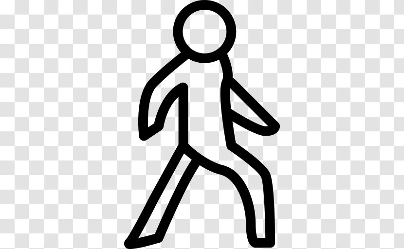 Clip Art Image - Drawing - Stick Figure Walking Transparent PNG