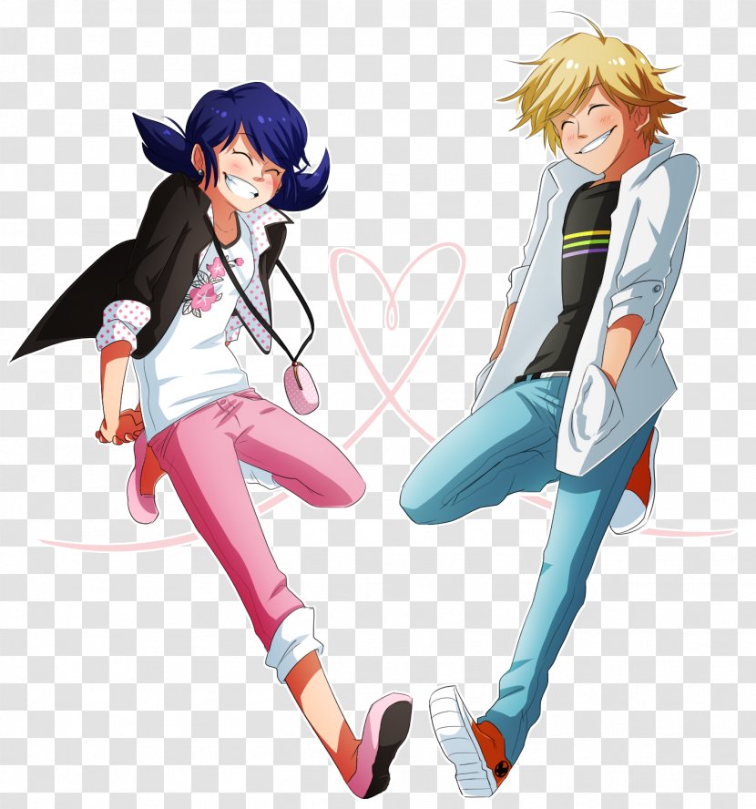 Adrien Agreste Marinette Dupain-Cheng Cat YouTube Fan Art - Silhouette - Bug Transparent PNG