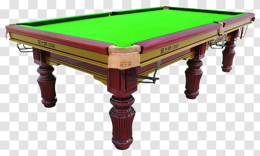Billiard Table Billiards Snooker Ball Game - Indoor Games And Sports - Green Star Material Transparent PNG
