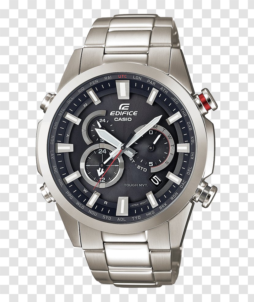 Casio EQB-500D-1A Edifice Watch Clock - Eqb501xdb Transparent PNG
