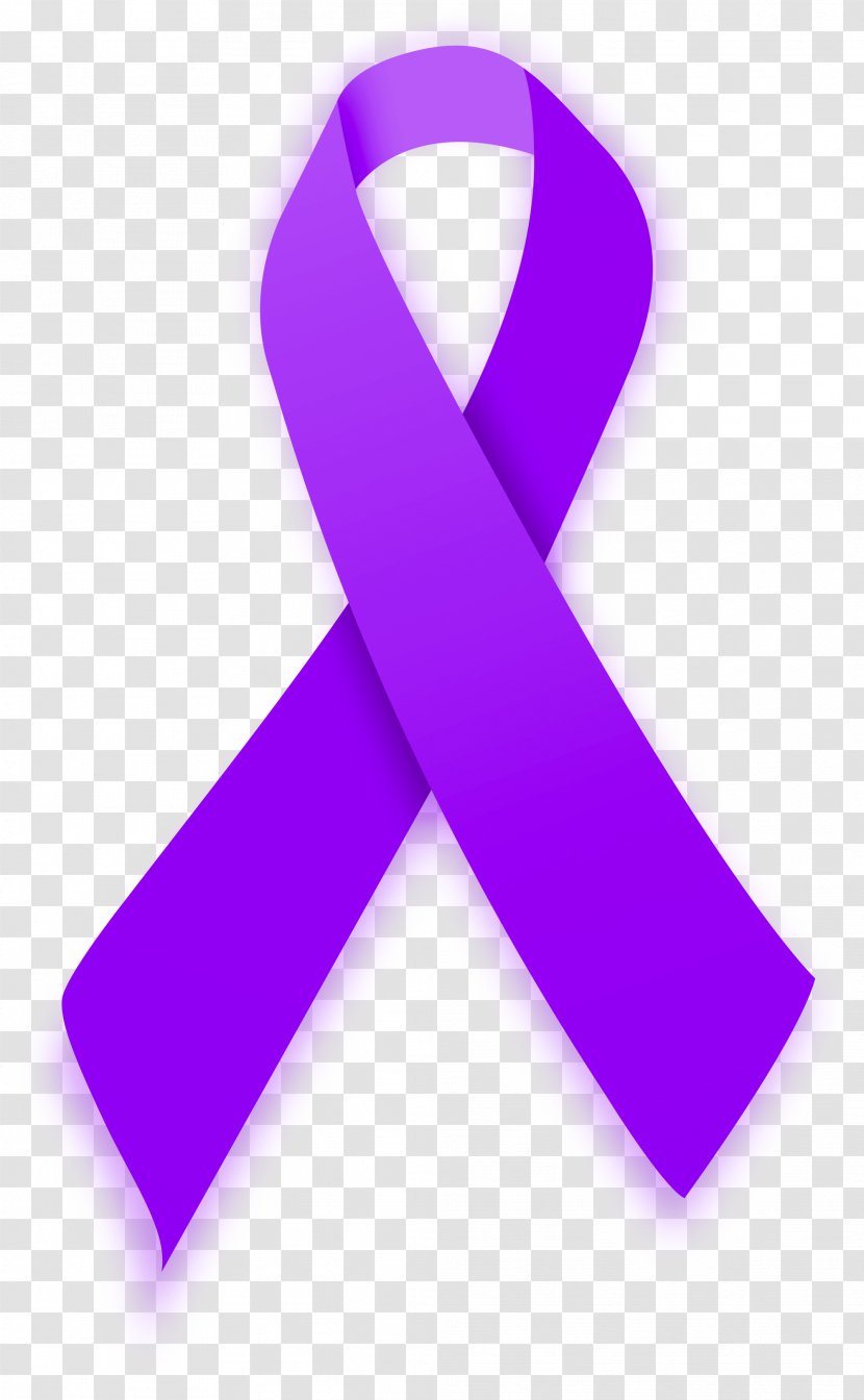 Awareness Ribbon Purple Clip Art Image - Frame Transparent PNG