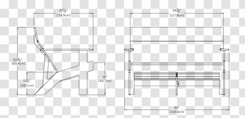 Drawing Line Diagram /m/02csf - Area - Outdoor Sofa Transparent PNG