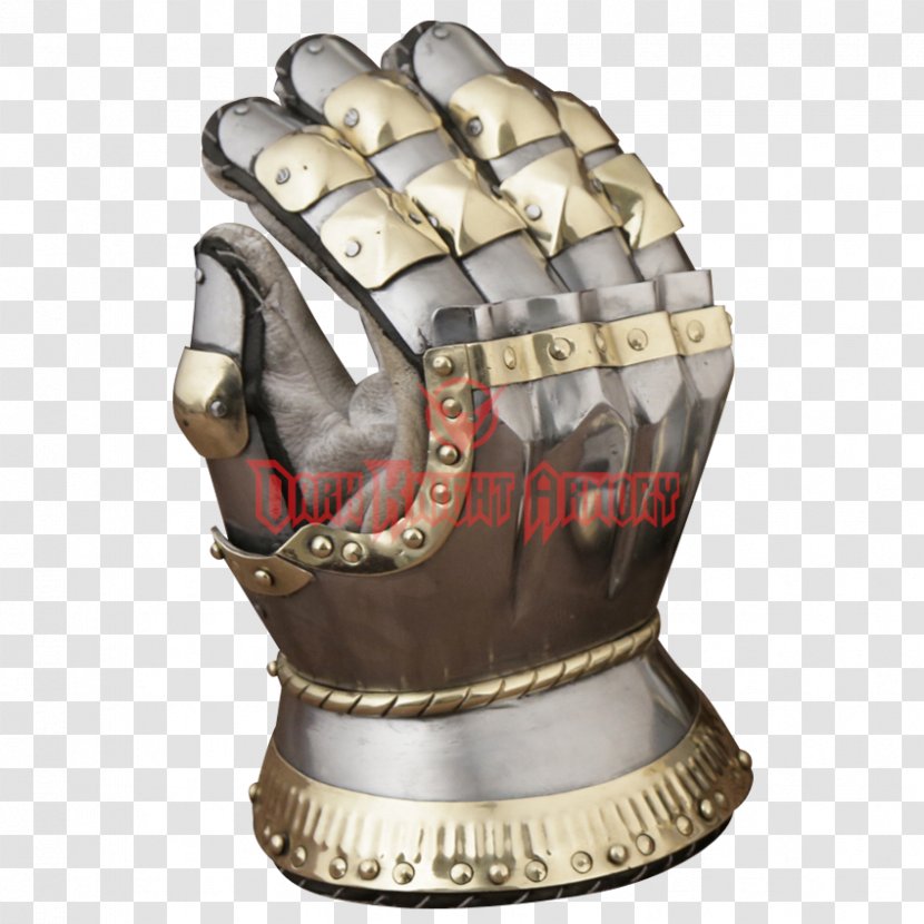 Middle Ages Cuirass Gauntlet Components Of Medieval Armour Body Armor - Baseball Glove - Knight Transparent PNG