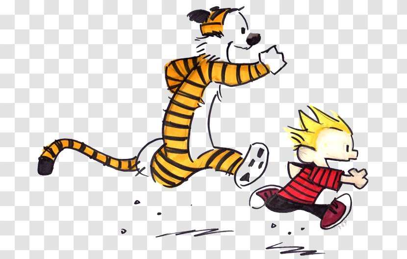 Calvin And Hobbes T-shirt - Clipart Transparent PNG