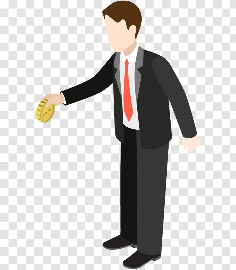 Image Cartoon Shopping Businessperson - Suit - Business Concept Transparent PNG