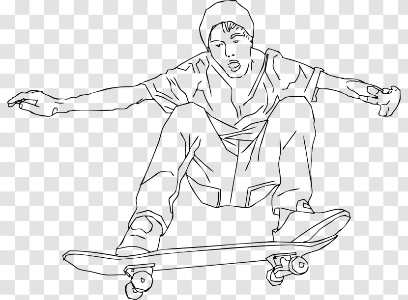 Skateboarding Trick Ollie Roller Skating - Sporting Goods - Skateboard Transparent PNG